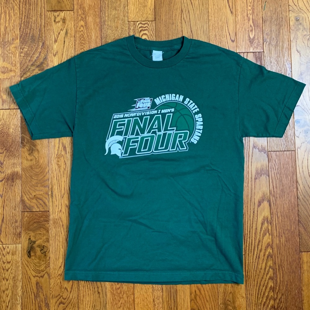 Mens L 2015 Michigan State Final Four short sleeve